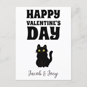 Katzenliebhaber, Frohen Valentinstag Personalisier Postkarte