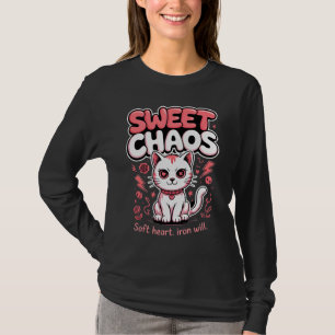 Katzenliebhaber Fröhliche Gekrönte Katzen Herz Ges T-Shirt