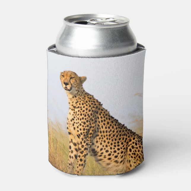 Katzenliebhaber Gepard Foto Dosenkühler (Kanne Vorderseite)