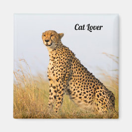 Katzenliebhaber Gepard Foto Magnet