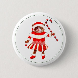 Katzenliebhaber-Geschenke zur Feiertags-Button Button
