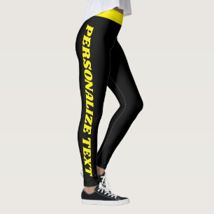 Katzenliebhaber Haustier Mama Gelb Schwarz Muster  Leggings