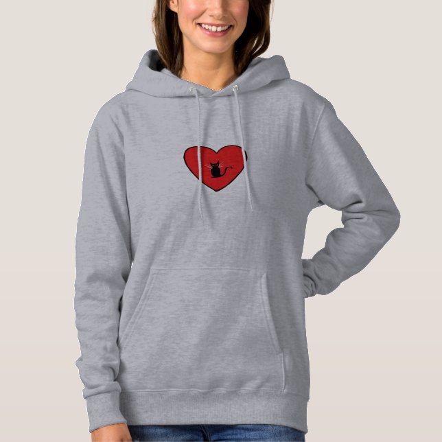 Katzenliebhaber Hoodie (Vorderseite)