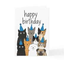 Katzenliebhaber-Karten - Katzenparty-Geburtstagska
