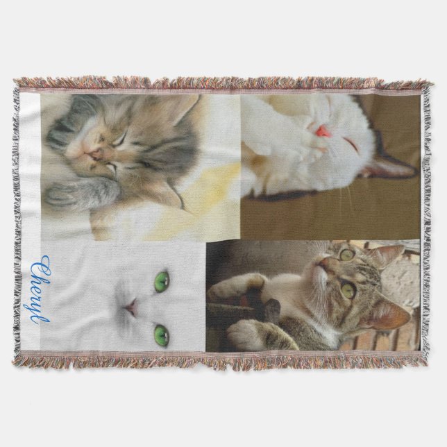 Katzenliebhaber Knochenblanken Decke (Vorderseite)