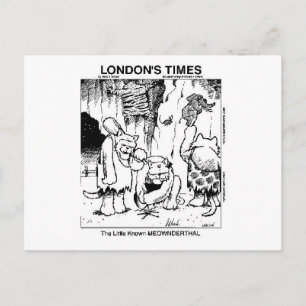 Katzenliebhaber "Meownderthals" Geschenke von Cart Postkarte