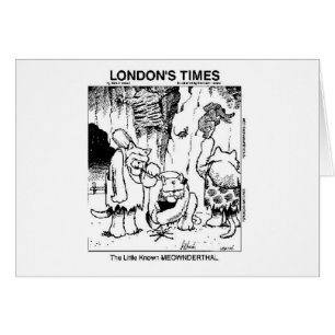 Katzenliebhaber "Meownderthals" Skurril Cartoon Ge
