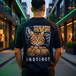 Katzenliebhaber mit anderem Draht Lustiges Garn Ha Tri-Blend Shirt