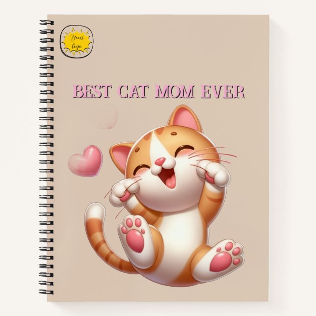 Katzenliebhaber-Mutter-Foto  Notizbuch (Vorderseite)