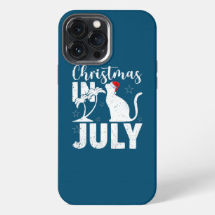 Katzenliebhaber Palme Santa Hut Katze Weihnachten iPhone 13 Pro Max Hülle