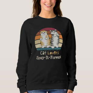 Katzenliebhaber spart es vorwärts, Kitty Sunset De Sweatshirt