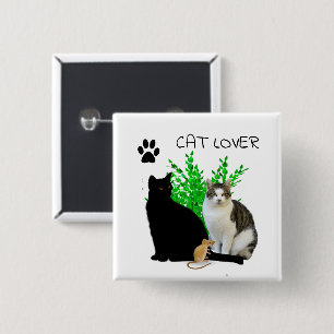 Katzenliebhaber Süße Katzen Knopf Button
