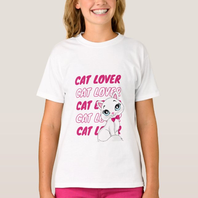 Katzenliebhaber T-Shirt (Vorderseite)
