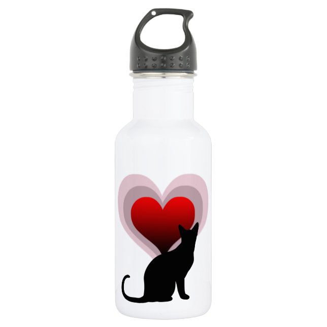 Katzenliebhaber Trinkflasche (Vorderseite)