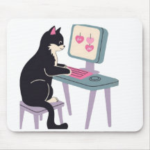 Katzenliebhaber Tuxedo-Katze Mauspad