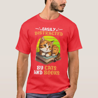 Katzenliebhaber und Lesefans Bücher für Katzen T-Shirt