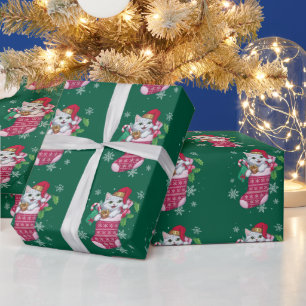 Katzenliebhaber Weihnachten Lustiger Katzenbesitze Geschenkpapier