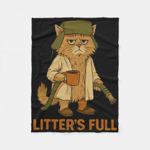 Katzenliebhaber Weihnachten Xmas PJs voller Katzen Fleecedecke