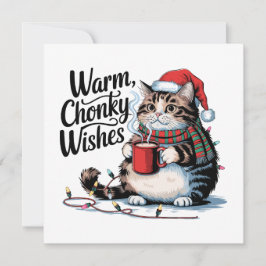 Katzenliebhaber Weihnachtsgrüße. Feiertagskarte