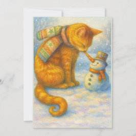 Katzenliebhabers Weihnachten Sarah und der Schneem