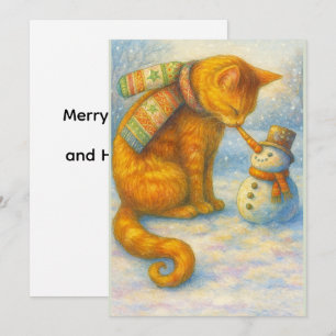 Katzenliebhabers Weihnachten Sarah und der Schneem