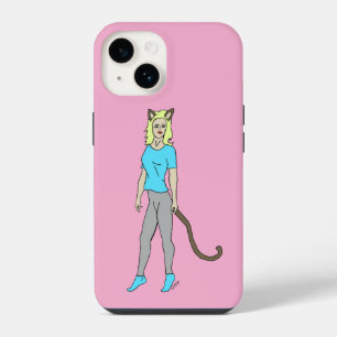 Katzenmädchen iPhone 14 Hülle