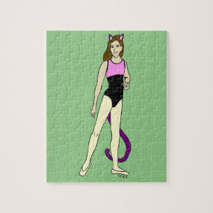 Katzenmädchen Puzzle