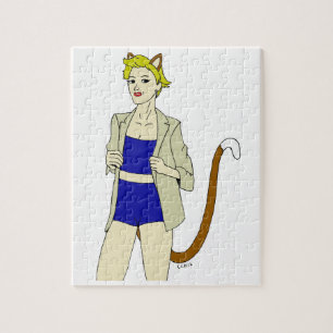 Katzenmädchen puzzle