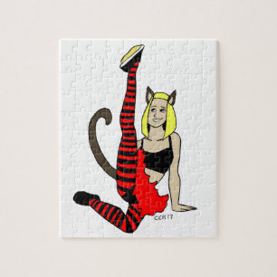Katzenmädchen Puzzle