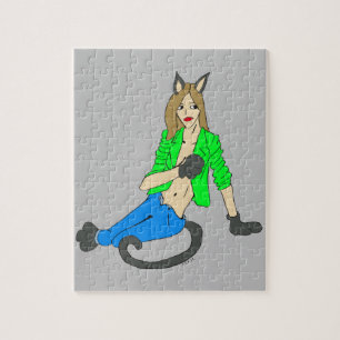 Katzenmädchen puzzle