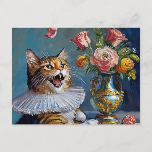 Katzenmalerei Postkarte