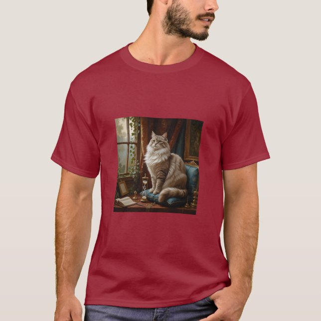 Katzenmalerei T-Shirt (Vorderseite)