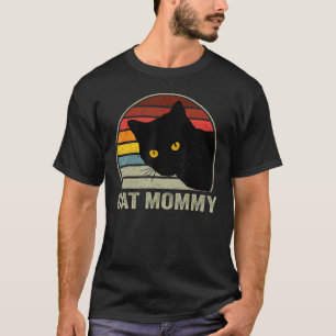 Katzenmama im Vintage 80er Stil für Frauen, C T-Shirt