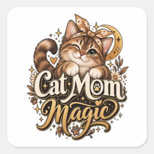 Katzenmama Magie Aufkleber Süße Katzenmama Decal
