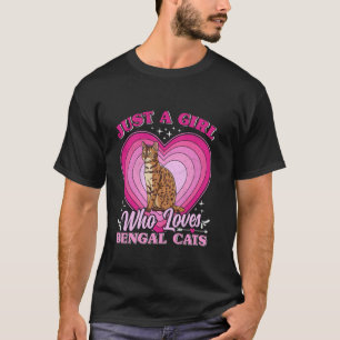 Katzenmama NUR EIN MÄDCHEN DAS BENGAL-KATZEN LIEBT T-Shirt