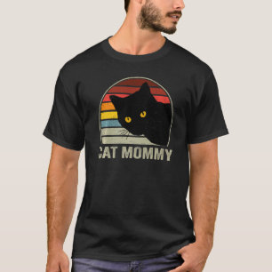 Katzenmama Vintage 80er Stil Katze Retro für Fraue T-Shirt