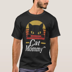 Katzenmama Vintage Retro Katzen Mama Muttertag T-Shirt