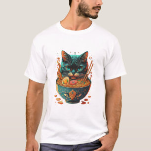 Katzenmännchen, Niedliche Katzenaune, japanische R T-Shirt