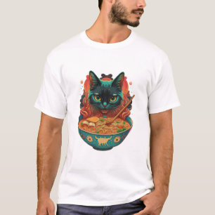 Katzenmännchen, Niedliche Katzenaune, japanische R T-Shirt