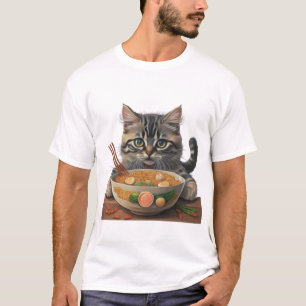 Katzenmännchen, Niedliche Katzenaune, japanische R T-Shirt