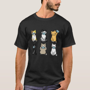 Katzenmaske, Niedliche Katzen Liebhaber Geschenk Q T-Shirt