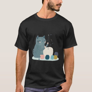 Katzenmatte und Häkeln T-Shirt
