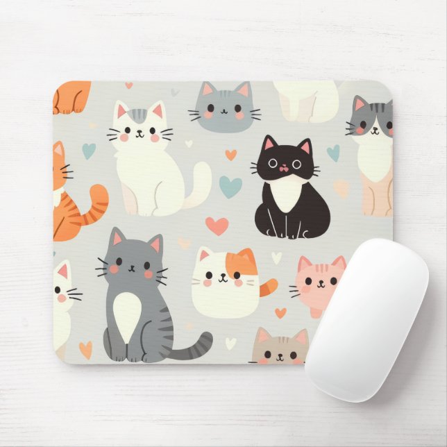 Katzenmaus Mousepad (Mit Mouse)
