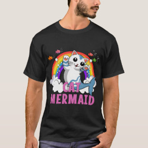 Katzenmeerjungfrau T-Shirt