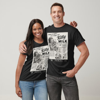 Katzenmilch für Menschen - Fake-Werbe-Shirt T-Shirt