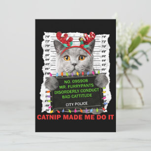 Katzenminze hässliches Weihnachten für Katzenmutte Einladung