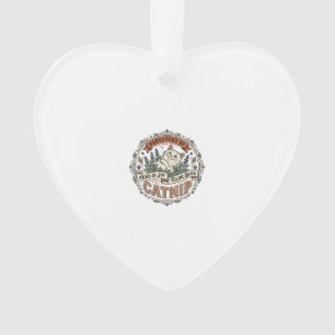 Katzenminze Katze Katzenminze Vintage Vektor Art S Ornament