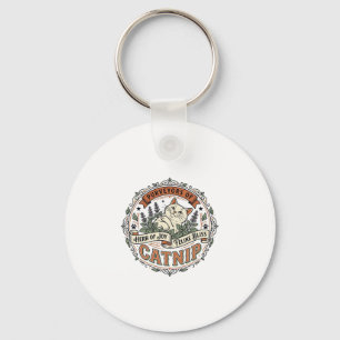 Katzenminze Katze Katzenminze Vintage Vektor Art-S Schlüsselanhänger