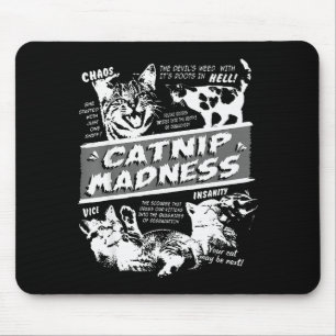 Katzenminze-Wahnsinn Süße Katze Lustige Katze Haus Mousepad