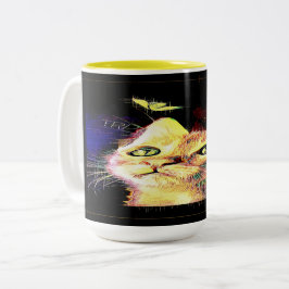 Katzenmodelle: Luna 01-03 Zweifarbige Tasse